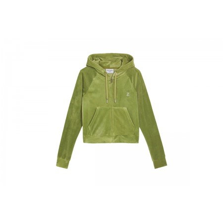 Juicy Couture Classic Velour Hoodie With Juicy Logo Ζακέτα Με Κουκούλα Βελ 