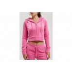 Juicy Couture Classic Velour Γυναικεία Ζακέτα Με Κουκούλα Βελουτέ