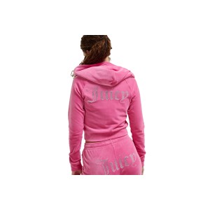 Juicy Couture Velour With Logo Ζακέτα Βελουτέ Γυναικεία (JCWA122001 679)