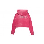 Juicy Couture Classic Velour Γυναικεία Ζακέτα Με Κουκούλα Βελουτέ