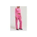 Juicy Couture Classic Velour Γυναικεία Ζακέτα Με Κουκούλα Βελουτέ