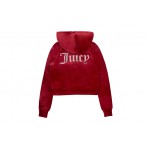 Juicy Couture Classic Velour Γυναικεία Ζακέτα Με Κουκούλα Βελουτέ