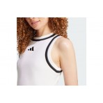 Adidas Performance Essentials Color - Pop Γυναικεία Cropped Αμάνικη Μπλούζα Λευκή