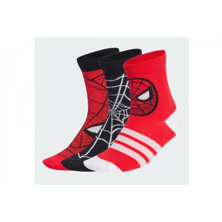 Adidas Performance Marvel Spider-Man Kάλτσες Ψηλές 3 Ζευγάρια 