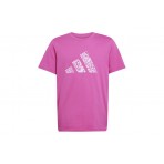 Adidas Performance Animal Logo Παιδικό Κοντομάνικο T-Shirt Φούξια