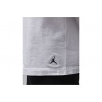 Jordan Flight Cotton Stretch Κοντομάνικο T-Shirt Λευκό 2 Τεμάχια