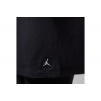 Jordan Flight Cotton Stretch Κοντομάνικο T-Shirt Μαύρο 2 Τεμάχια