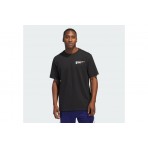 Adidas Performance Worldwide Hoops Graphic Ανδρικό T-Shirt Μαύρο