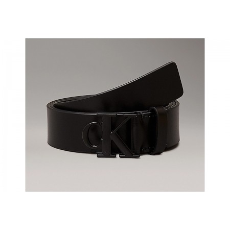 Calvin Klein Monogram Tonal Plaque Belt 30Mm 