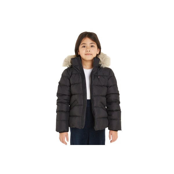 Tommy Jeans Essential Down Fur Hood Jacket Μπουφάν Puffer (KG0KG07399 BDS)