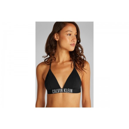 Calvin Klein Triangle Γυναικείο Μαγιό Bikini Top Μαύρο