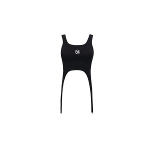 Mwm Logo Tank Crop Top Αμάνικο Γυναικείο (MW082010487 BLACK)