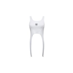 Mwm Logo Tank Crop Top Αμάνικο Γυναικείο (MW082010487 WHITE)