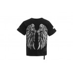 Mwm Double Chain Wings Unisex Κοντομάνικο T-Shirt Μαύρο