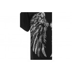 Mwm Double Chain Wings Unisex Κοντομάνικο T-Shirt Μαύρο