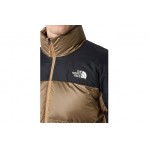 The North Face Ανδρικό Puffer Jacket με Κουκούλα Καφέ & Μαύρο