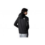 The North Face Full Zip Fleece Ανδρική Ζακέτα Με Κουκούλα Μαύρη