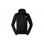 The North Face Full Zip Fleece Ανδρική Ζακέτα Με Κουκούλα Μαύρη