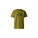 The North Face Easy Ανδρικό Κοντομάνικο T-Shirt Λαδί