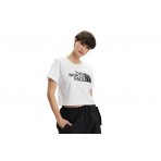 The North Face Γυναικεία Κοντομάνικη Crop Top Μπλούζα Λευκή