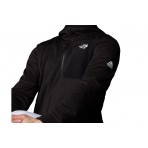 The North Face Malha Fleece Ανδρική Ζακέτα Με Κουκούλα Μαύρη