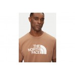 The North Face Easy Ανδρικό Κοντομάνικο T-Shirt Καφέ