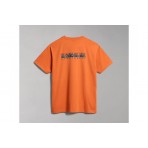 Napapijri Telemark Ανδρικό Κοντομάνικο T-Shirt Πορτοκαλί