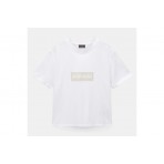 Napapijri S-Box Logo Γυναικείο Κοντομάνικο T-Shirt Λευκό