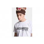 Dsquared2 Cool Fit Tee Ανδρικό Κοντομάνικο T-Shirt Λευκό