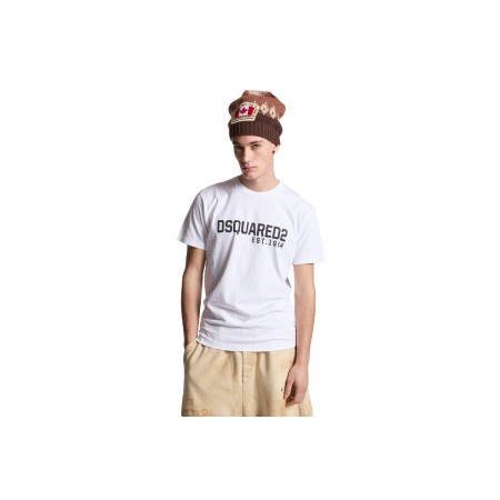 Dsquared2 Cool Fit Tee Ανδρικό Κοντομάνικο T-Shirt Λευκό