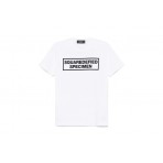 Dsquared2 Cool Fit Ανδρικό Κοντομάνικο T-Shirt Λευκό