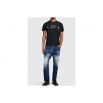 Dsquared2 Cigarette Fit Tee Ανδρικό Κοντομάνικο T-Shirt Μαύρο