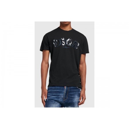 Dsquared2 Cigarette Fit Tee Ανδρικό Κοντομάνικο T-Shirt Μαύρο