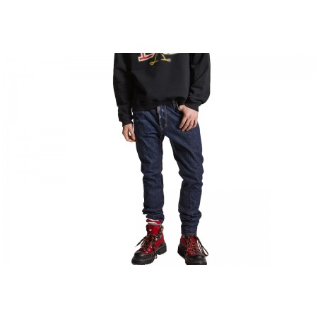 Dsquared2 Dark Crinkle Wash Cool Guy Παντελόνι Τζιν Ανδρικό 