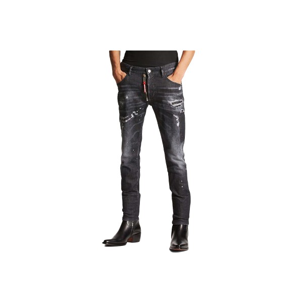 Dsquared2 Straight-Leg Distressed Παντελόνι Τζιν Ανδρικό (S71LB1459S30357 900)