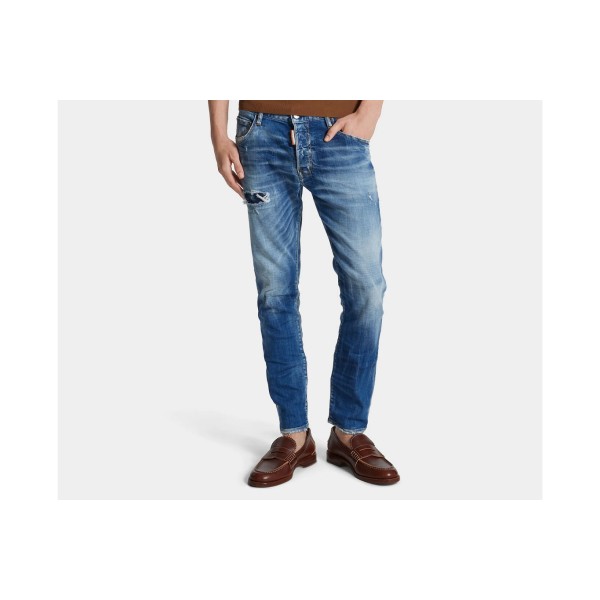 Dsquared2 Medium Small Hole Skater Jean Παντελόνι Τζιν Ανδρικό (S71LB1577 S30342 470)