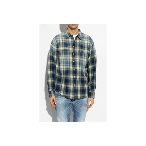 Dsquared2 Washed Check Πουκάμισο Μακρυμάνικο Ανδρικό (S74DM0899 D35206 001F)