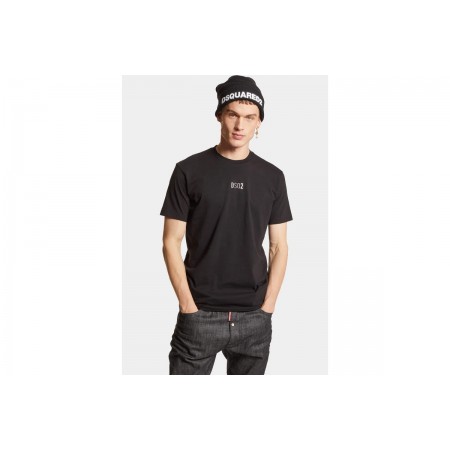 Dsquared2 Gummy DSQ2 Cool Fit Ανδρικό Κοντομάνικο T-Shirt Μαύρο