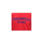 Dsquared2 Milano Cool Fit Ανδρικό Κοντομάνικο T-Shirt Κόκκινο