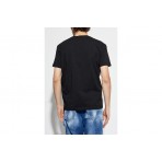 Dsquared2 Milano Cool Fit Ανδρικό Κοντομάνικο T-Shirt Μαύρο