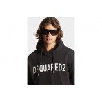 Dsquared2 Cool Fit Ανδρικό Φούτερ με Κουκούλα Μαύρο