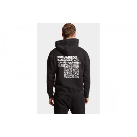 Dsquared2 Ceresio Map Cool Fit Hoodie Ανδρικό 