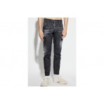 Dsquared2 Ανδρικό Slim Fit Skater Τζιν Παντελόνι Μαύρο