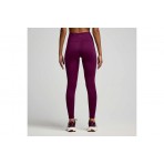 Saucony Fortify Crop Tight Γυναικείο Ψηλόμεσο Μακρύ Κολάν Μωβ