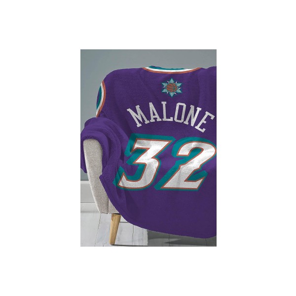 Sleep Squad Karl Malone Raschel Throw Blanket 60X80In Κουβέρτα (T8-NBH-JAZ-KMA)