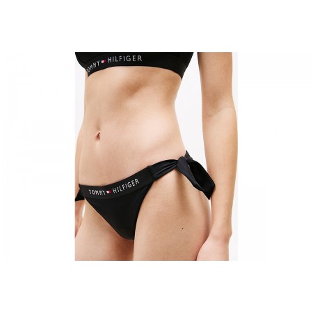 Tommy Jeans Γυναικείο Cheeky Side Tie Bikini Bottom Μαύρο