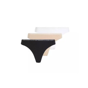 Tommy Jeans Lace 3P Thong Εσώρουχα String 3-Τεμάχια (UW0UW04890 0XY)