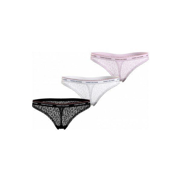 Tommy Jeans Thong Lace Εσώρουχο String 3-Τεμάχια (UW0UW04896 0SK)