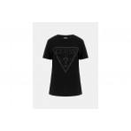 Guess Adele Γυναικείο Κοντομάνικο T-Shirt Μαύρο