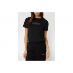 Guess Briana Γυναικείο Κοντομάνικο T-Shirt Μαύρο